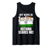 Mi Esposa es India Nada me Asusta Camiseta sin Mangas
