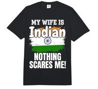 Mi Esposa es India Nada me Asusta Comfort Colors Adult Heavyweight T-Shirt