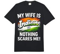 Mi Esposa es India Nada me Asusta Comfort Colors Adult Heavyweight T-Shirt