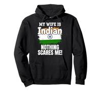 Mi Esposa es India Nada me Asusta Sudadera con Capucha