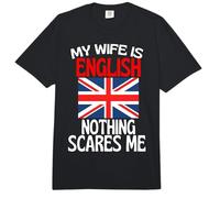 Mi Esposa es inglés Nada me Asusta Esposo Divertido Comfort Colors Adult Heavyweight T-Shirt
