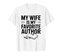 Mi Esposa es mi Amante de los Libros de Autor Favorito Camiseta