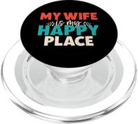 Mi Esposa es mi Marido Feliz Lugar PopSockets PopGrip para MagSafe
