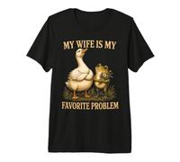 Mi Esposa es mi Problema Favorito Pareja Casada Camiseta Premium