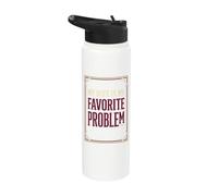 Mi esposa es mi problema favorito Pareja casada divertida Stainless Steel Insulated Water Bottle