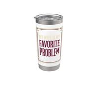 Mi esposa es mi problema favorito Pareja casada divertida Vaso térmico de acero inoxidable de doble pared