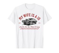 Mi Esposa es un 10 Y también Son Sus Millas para vaciar el Coche Amor Divertido Camiseta