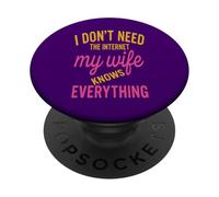 Mi Esposa - Esposa Humor Pareja Cita Matrimonio PopSockets PopGrip Adhesivo
