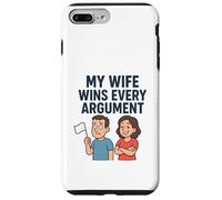 Mi Esposa GANA Todos los argumentos Carcasa para iPhone 7 Plus/8 Plus