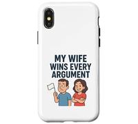 Mi Esposa GANA Todos los argumentos Carcasa para iPhone X/XS