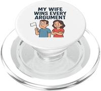 Mi Esposa GANA Todos los argumentos PopSockets PopGrip para MagSafe