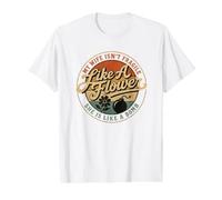 mi Esposa no es frágil como una Flor, Ella es como una Bomba Graciosa Camiseta gráfica económica, Hombre, Blanco, L