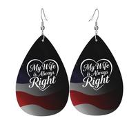 Mi Esposa Siempre Tiene La Razón Mujer Pendientes Colgantes Grandes Pendientes Elegante Pendiente De Gota Para Uso Diario Múltiples Piercings Banquete