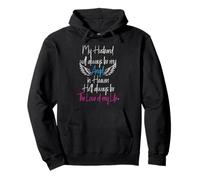 Mi Esposo Mi ángel en el Cielo en Memoria Amorosa de mi Esposo Sudadera con Capucha