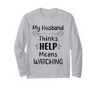 Mi Esposo Piensa Que Ayuda Significa Ver Humor Esposa Manga Larga