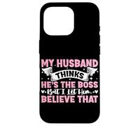 Mi esposo piensa que es el jefe, pero le dejo creer que Carcasa para iPhone 16 Pro