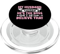 Mi esposo piensa que es el jefe, pero le dejo creer que PopSockets PopGrip para MagSafe