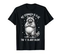 Mi estómago es Plano La L es silenciosa Camiseta