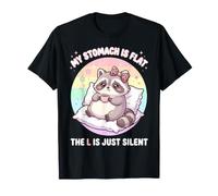 Mi estómago es Plano La L es silenciosa Camiseta