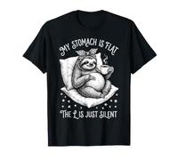Mi estómago es Plano La L es silenciosa Camiseta