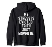 mi estrés es desalojado fe Acaba de moverse en Inspiración Sudadera con Capucha