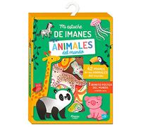Auzou Creatif-Mi Estuche de imanes: Animales del Mundo, Multicolor (XOU-9508216)