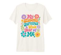 Mi Estudiante sobrevivió Todo el año de mí Maestro de Escuela del último día Camiseta Premium