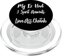 Mi ex Tiene 3 Animales espirituales Esposa Esposo Divorcio PopSockets PopGrip para MagSafe