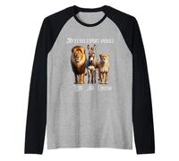 Mi ex Tiene 3 Animales espirituales: león, Culo, Guepardo, Malvado ex Camiseta Manga Raglan