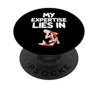 Mi experiencia radica en peces koi, símbolo de carpa japonesa, armonía PopSockets PopGrip Adhesivo