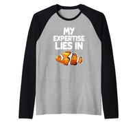 Mi Experiencia radica en pez Payaso pez anémona Océano Pacífico Camiseta Manga Raglan