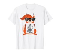 ¡Mi familia está loca! Funny Squirrel Camiseta