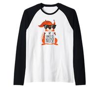 ¡Mi familia está loca! Funny Squirrel Camiseta Manga Raglan
