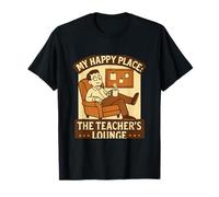 Mi Feliz Lugar Maestro salón Estilo Vintage ilustración Camiseta