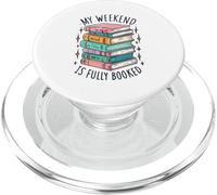Mi Fin de Semana está Completamente Reservado Leyendo Bookworm Bookish PopSockets PopGrip para MagSafe