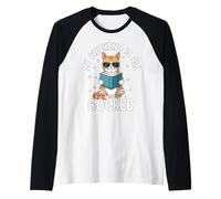 Mi Fin de Semana está Reservado Amante de la Lectura de Gatos Camiseta Manga Raglan