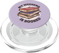 MI Fin DE Semana ESTÁ Reservado Lectura Libros Lector Meme Divertido PopSockets PopGrip para MagSafe
