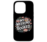 Mi fin de semana está reservado Leer Leer Libros Lector Nerd Carcasa para iPhone 14 Pro