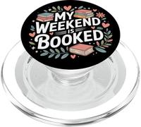 Mi Fin de Semana está Reservado Leer Leer Libros Lector Nerd PopSockets PopGrip para MagSafe