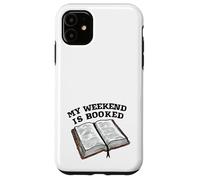 Mi fin de semana está reservado Libros de lectura divertidos Juego de palabras para amantes de los libros Carcasa para iPhone 11