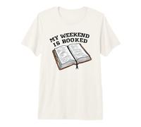 Mi Fin de Semana está Reservado Libros de Lectura Divertidos Juego de Palabras para Amantes de los Libros Camiseta Premium