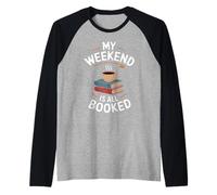 Mi Fin de Semana está Reservado para Leer Camiseta Manga Raglan