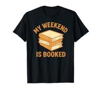 Mi Fin de Semana está Reservado Pila de Libros Camiseta