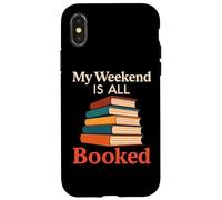 Mi Fin de Semana está Todo Reservado Lectura Divertida Amante de los Libros Bibliotecario Carcasa para iPhone X/XS