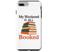 Mi Fin de Semana está Todo Reservado Lectura Divertida Amante de los Libros Bibliotecario Carcasa para iPhone 7 Plus/8 Plus
