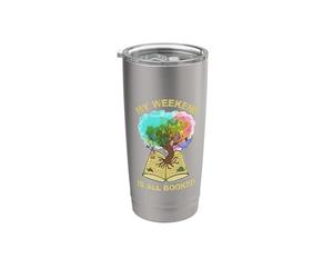 Mi fin de semana está todo reservado Leer de verano todos juntos ahora Vaso térmico de acero inoxidable de doble pared