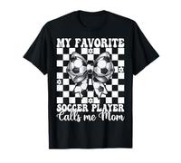 Mi futbolista favorito me llama mamá mamá Día de la Madre Camiseta