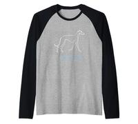 Mi Galgo es mi Alma Gemela Amante de Las Mascotas Greyhound Racing Camiseta Manga Raglan