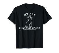 Mi Gato Dirige Esta casa, Divertido Propietario de un Gatito Camiseta