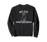 Mi Gato Dirige Esta casa, Divertido Propietario de un Gatito Sudadera